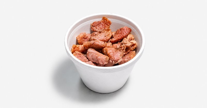 Iscas de mignon suíno
